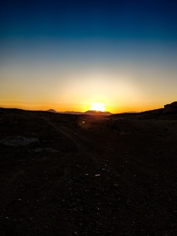 A beautiful sunset over the Chilean landscape.