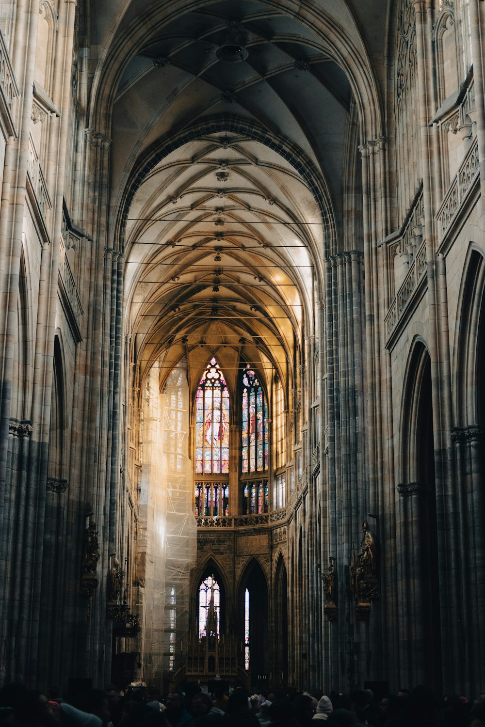 a large cathedral filled with lots of people