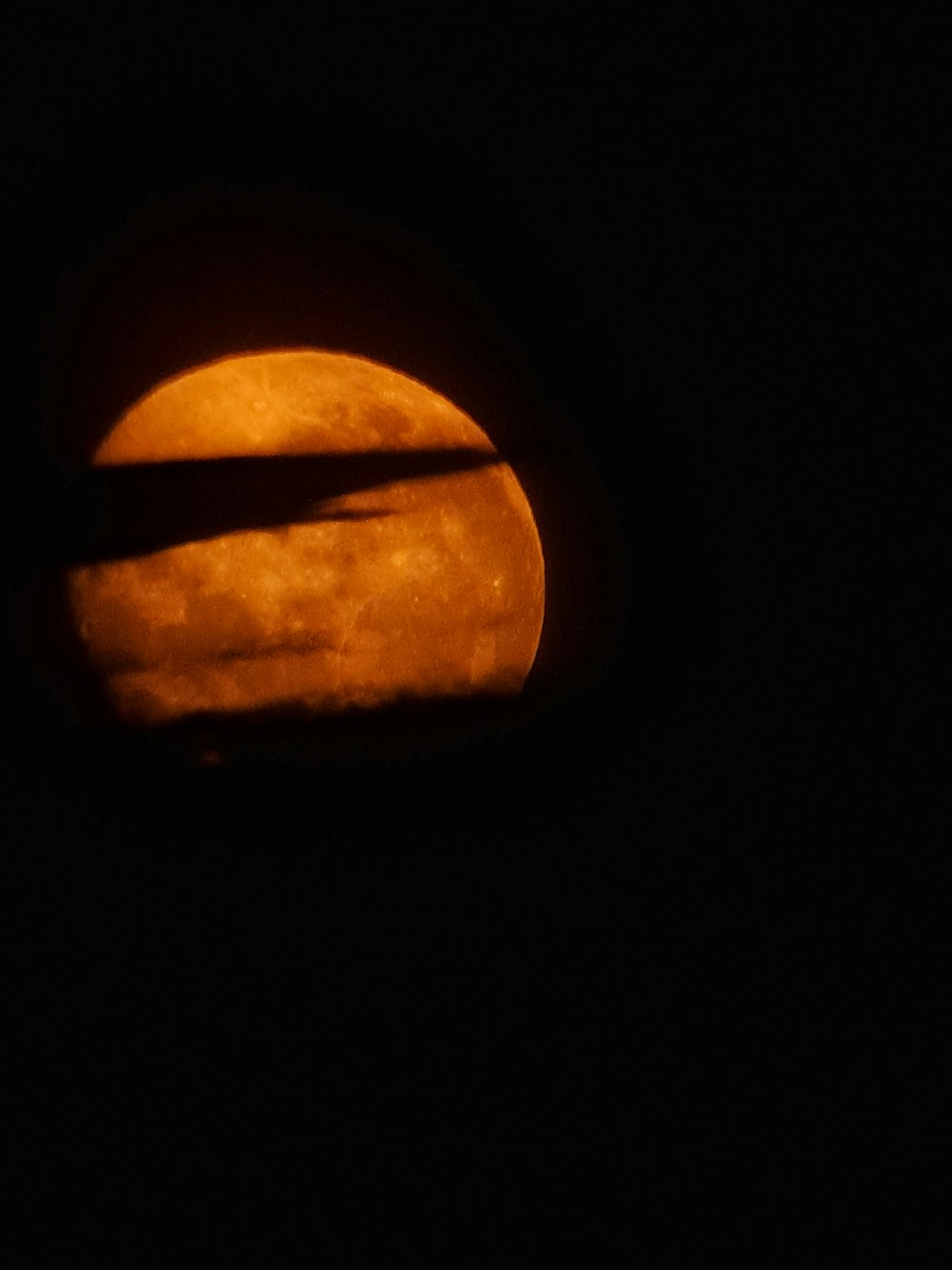 a view of the moon through a window