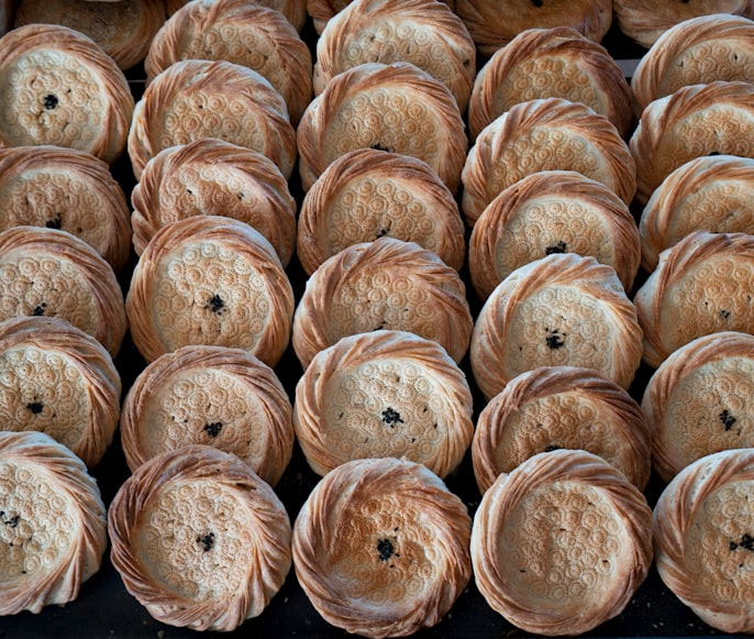 Diverse forme dI pane uzbeco, il Non