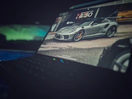 Finished video displayed on a laptop, showcasing clear and thorough vehicle inspection.