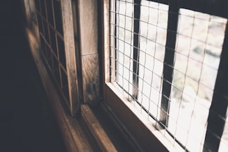 Close-up of high-quality acoustic window frames.