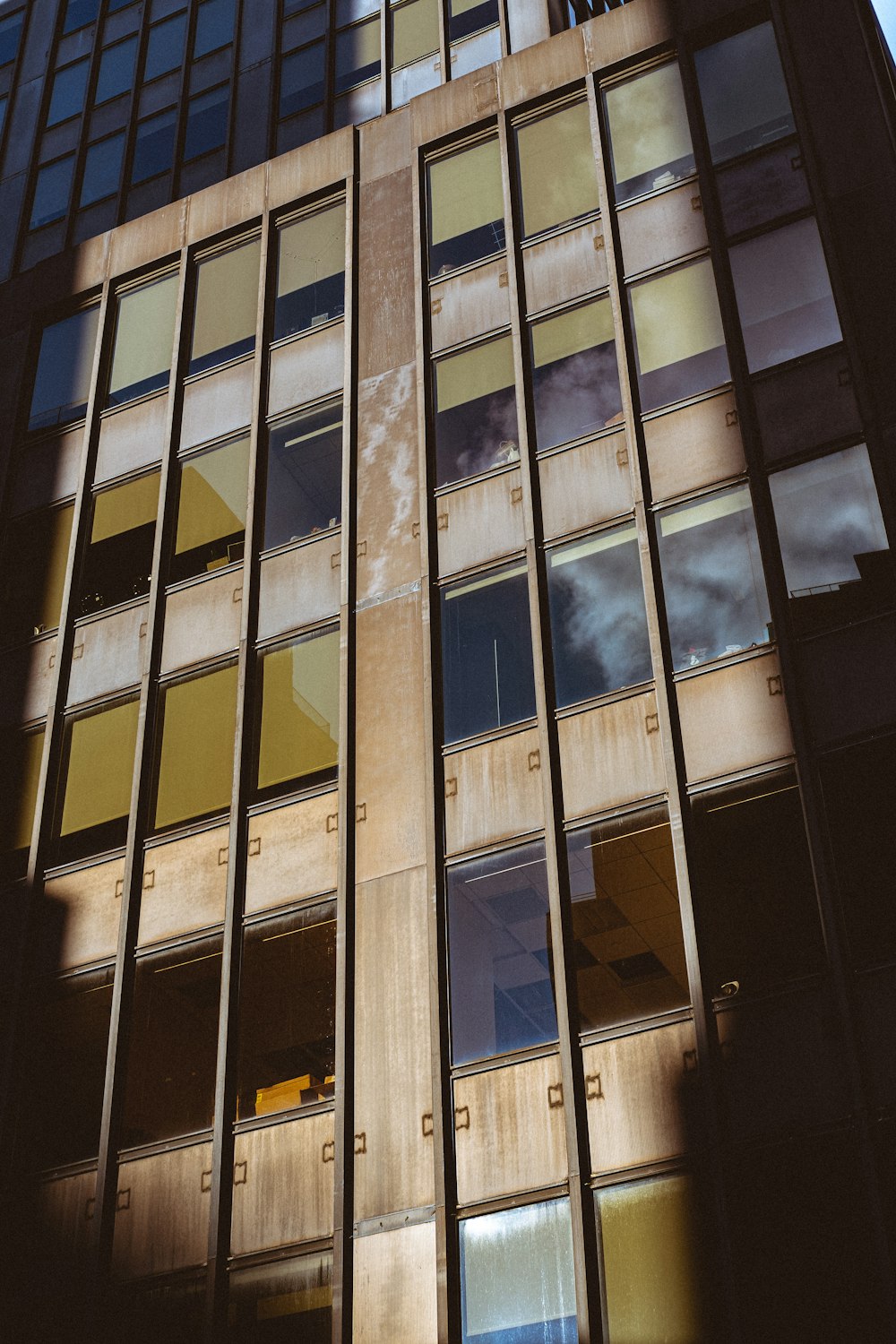 a very tall building with lots of windows