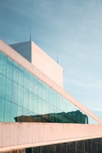 Modern commercial building exterior showcasing clean lines and professional architecture.