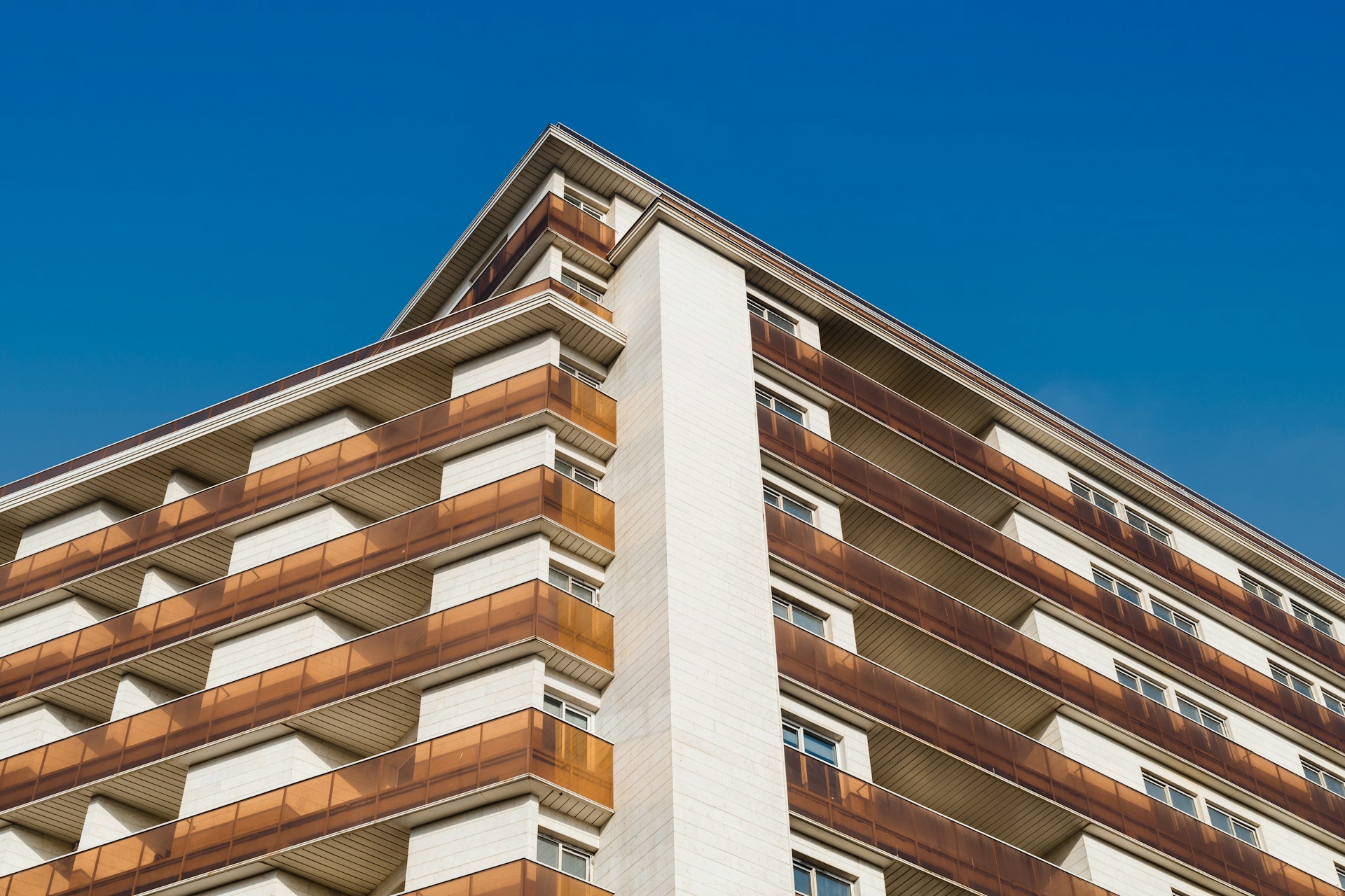 a very tall building with lots of windows
