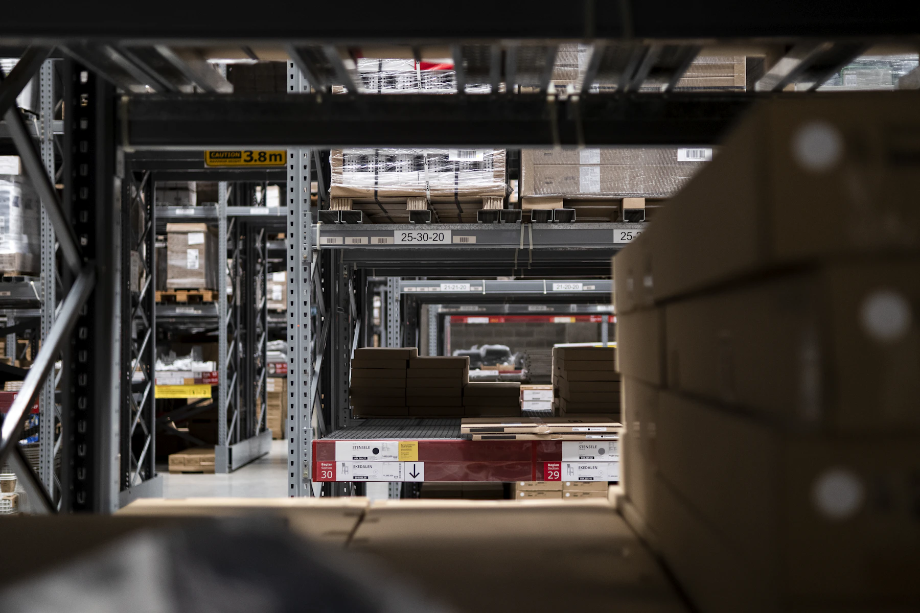 Commercial warehouse interior