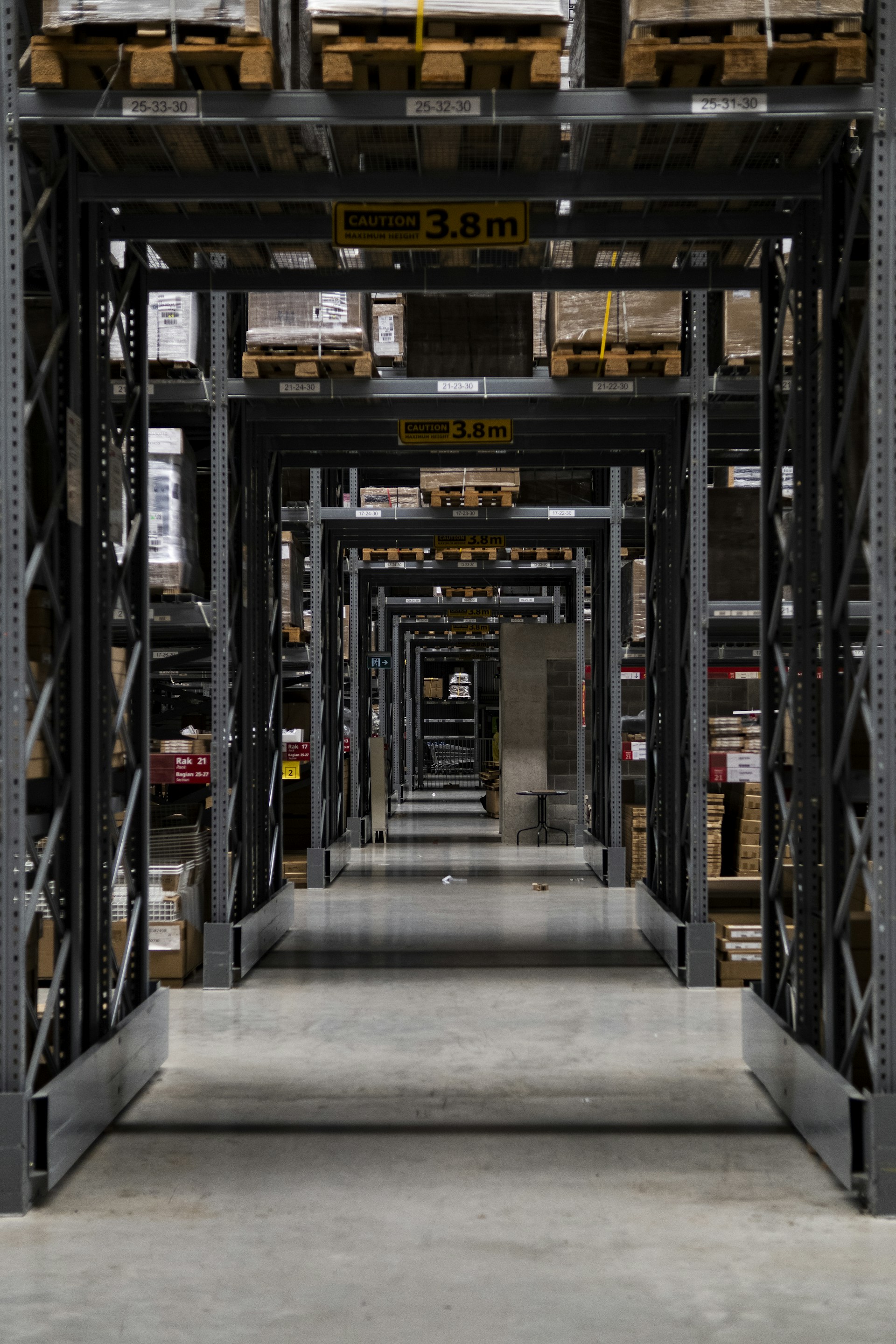 a large warehouse filled with lots of boxes