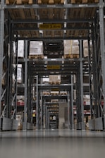 a large warehouse filled with lots of boxes