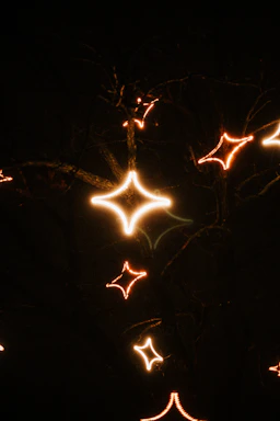 A warm, elegant contact desk lit by golden lights with fireworks subtly glowing in the background.