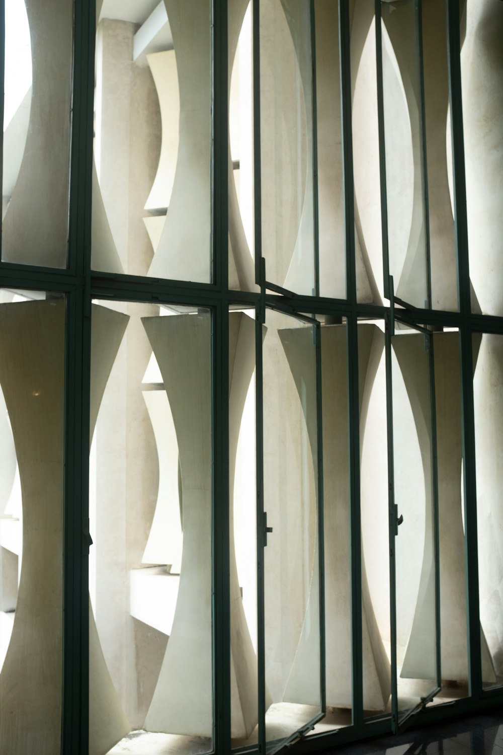 a building with a bunch of circular windows