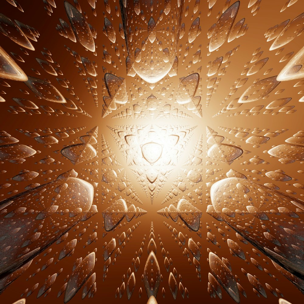 an abstract image of a sun in the middle of a picture