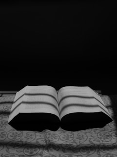 Close-up of an open Above the Sun Book with sunlight casting gentle shadows on the pages.