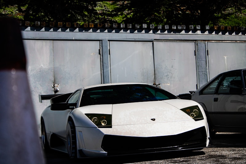 White sports cars side by side