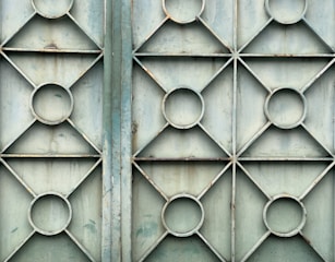 Finished metal gate with clean welds and smooth finish.