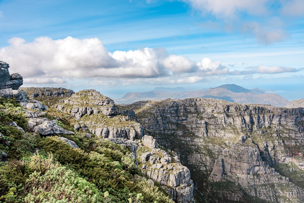 a view of the mountains from a high point of view