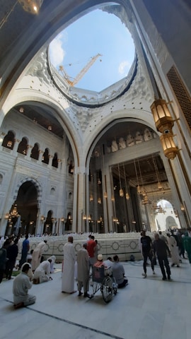 Congregation gathered in prayer inside the historic Anba Shenouda Church