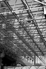 An image showcasing the painting process of metal canopies.