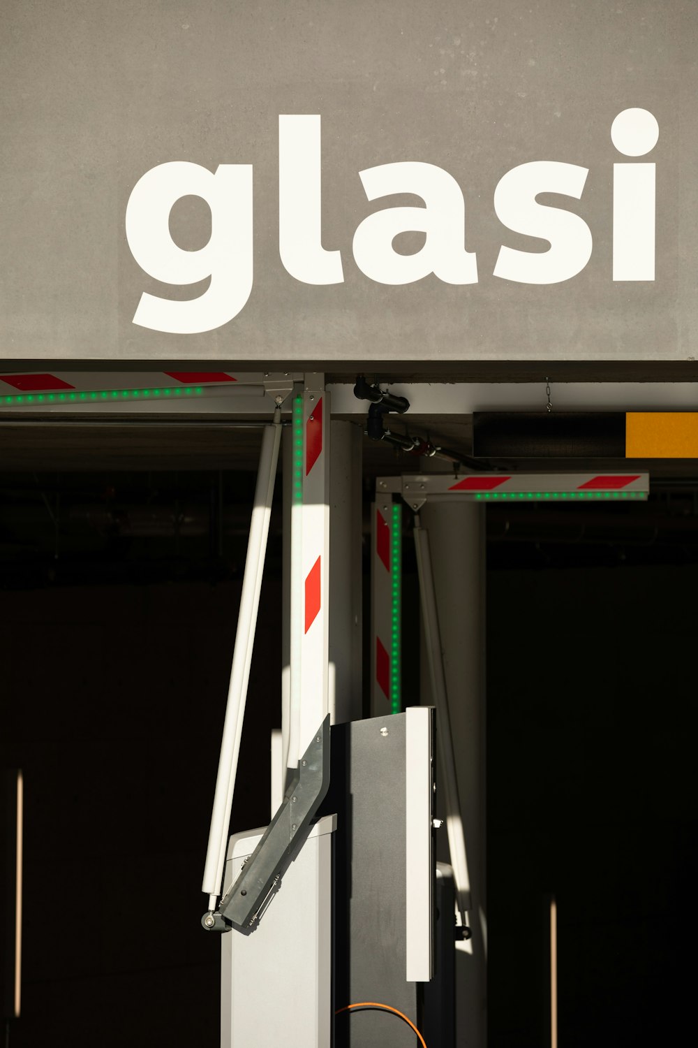 a close up of a street sign with a building in the background