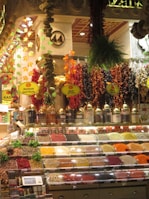 A global map highlighting international spice export destinations.