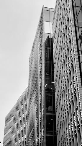 Modern commercial office buildings with glass facades in Sudan.