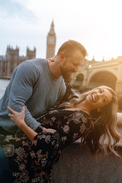 a man and a woman standing next to each other
