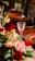 A beautifully arranged table setting featuring elegant glassware and fresh flowers.