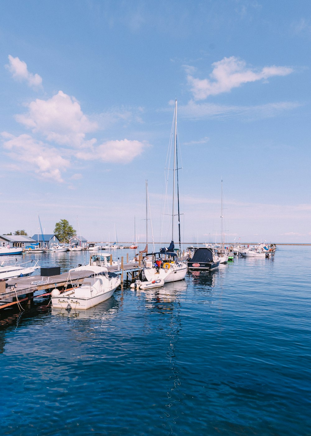 a bunch of boats that are in the water