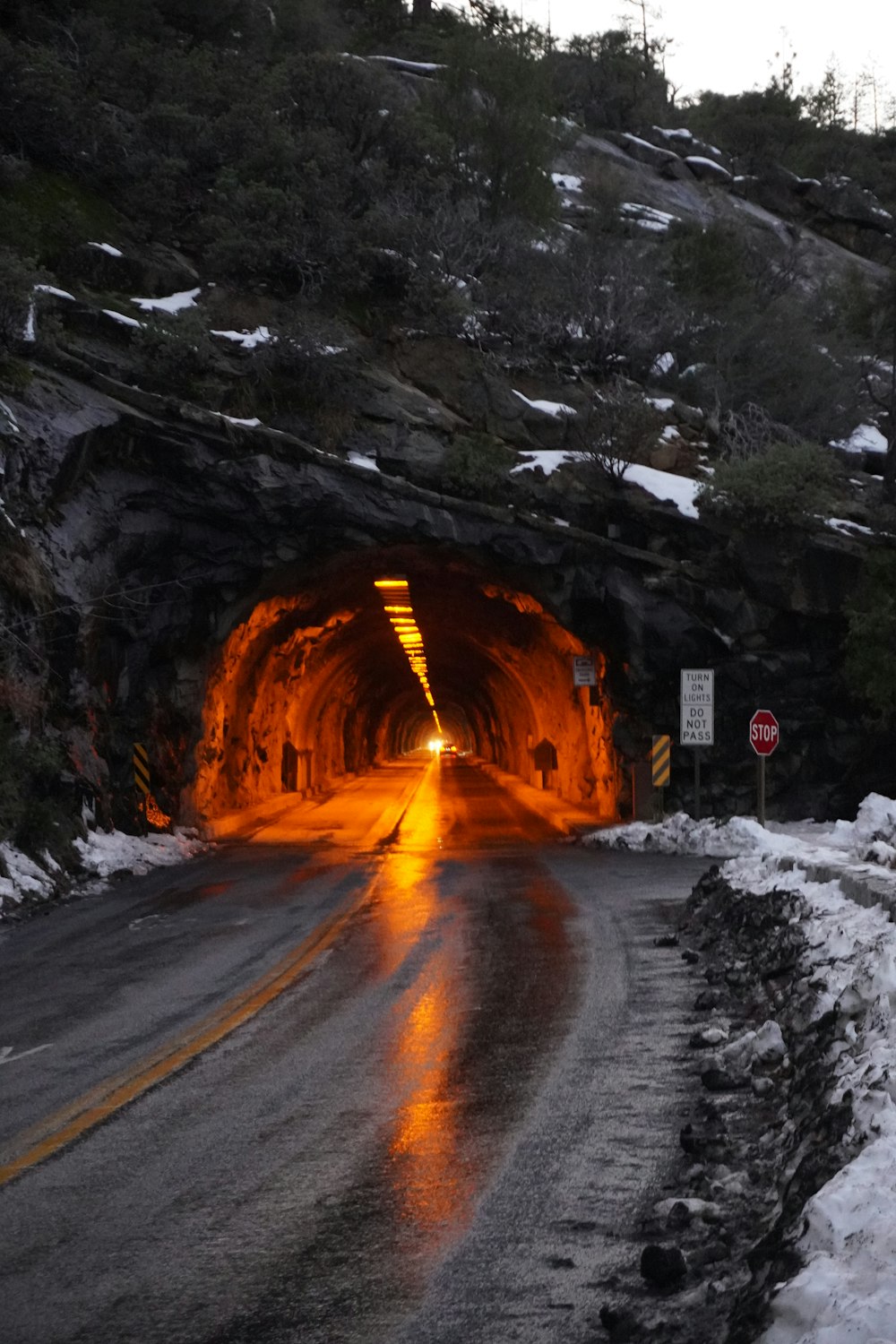 a tunnel with a light at the end of it