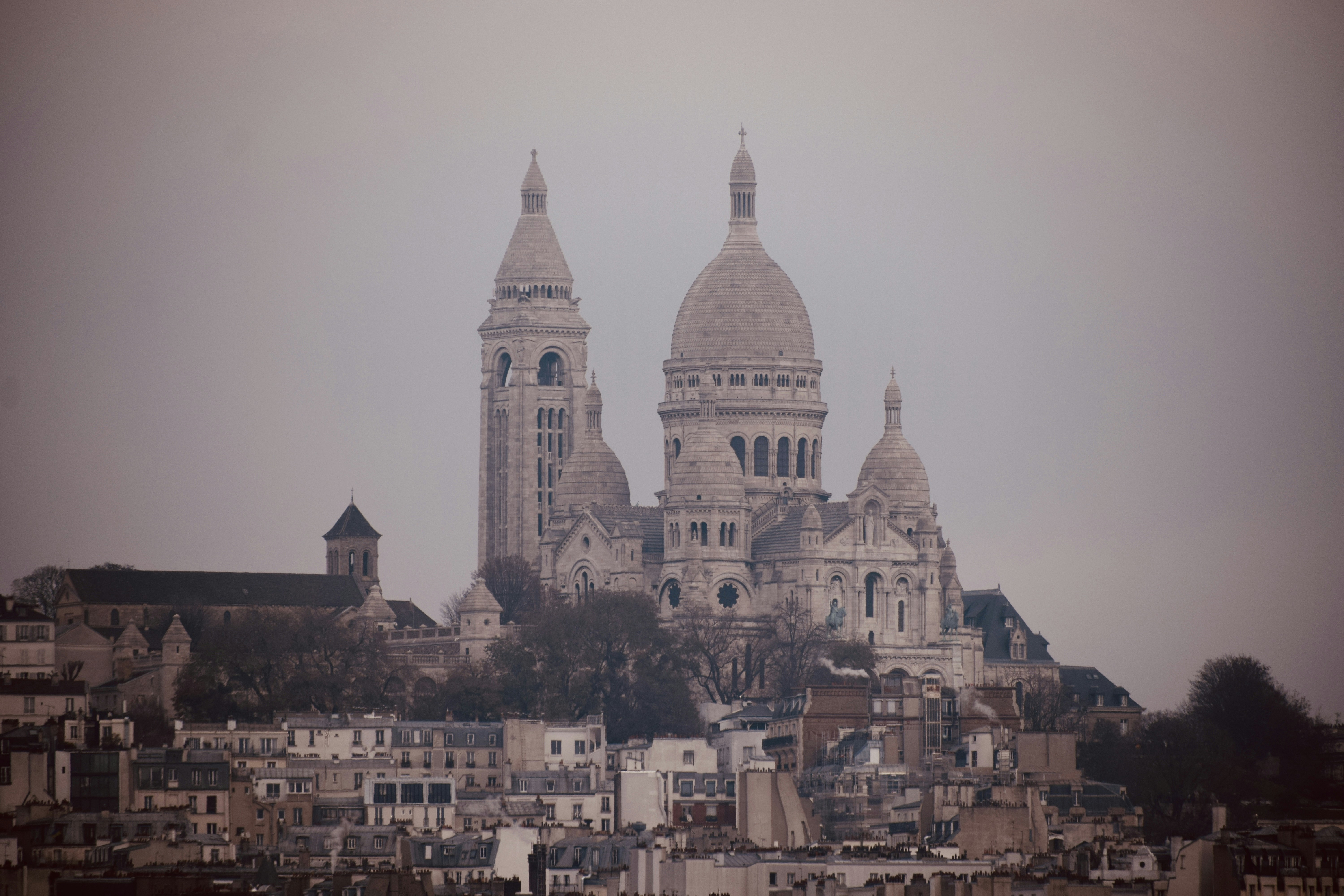 a view of a city with a very tall building