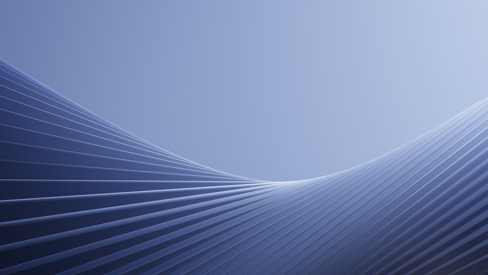 a blue abstract background with lines and curves