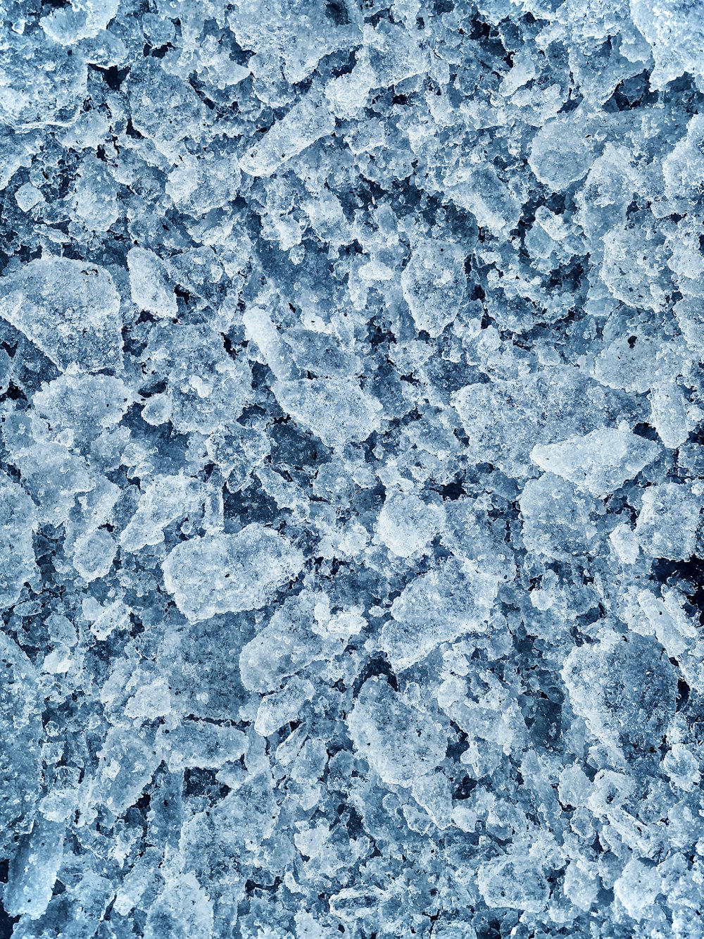 a close up of ice on the ground