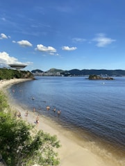 A scenic view of the beachfront area in Corimba, Luanda.