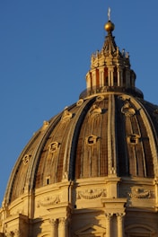 a dome of a building with a cross on top