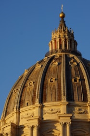 a dome of a building with a cross on top