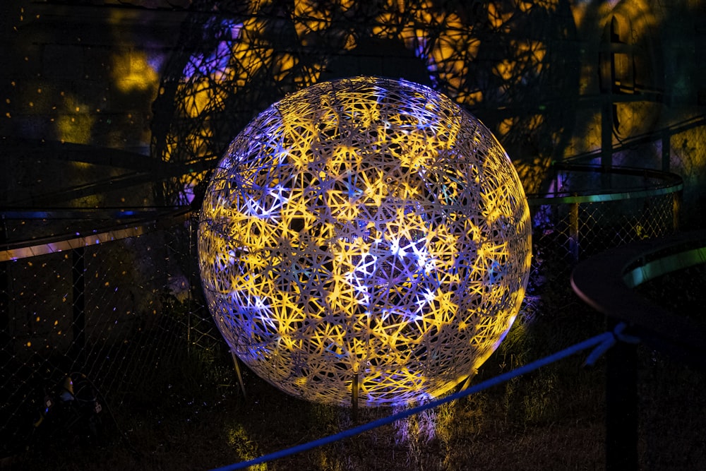 a large ball that is sitting on the ground