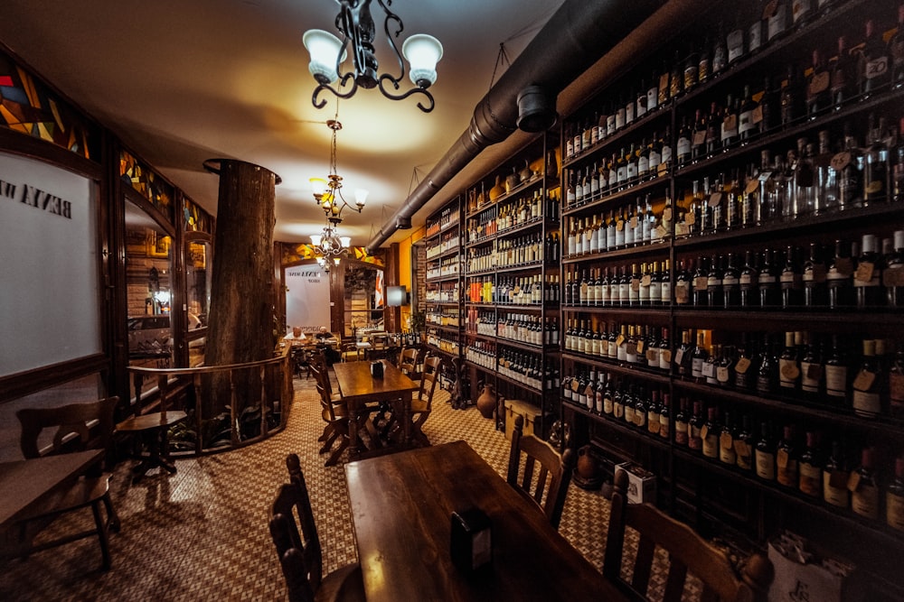 a room filled with lots of bottles of wine