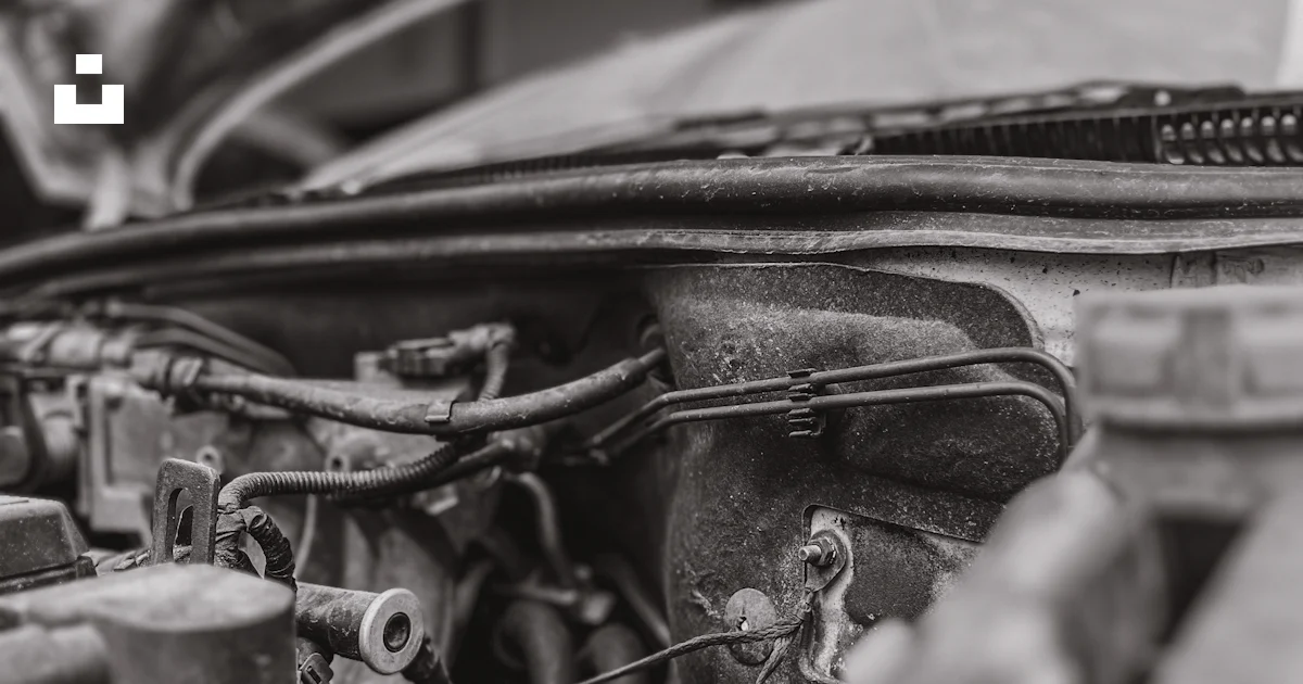 Engine Open Window A car engine with the hood open photo – Free Vehicle workshop Image on ...