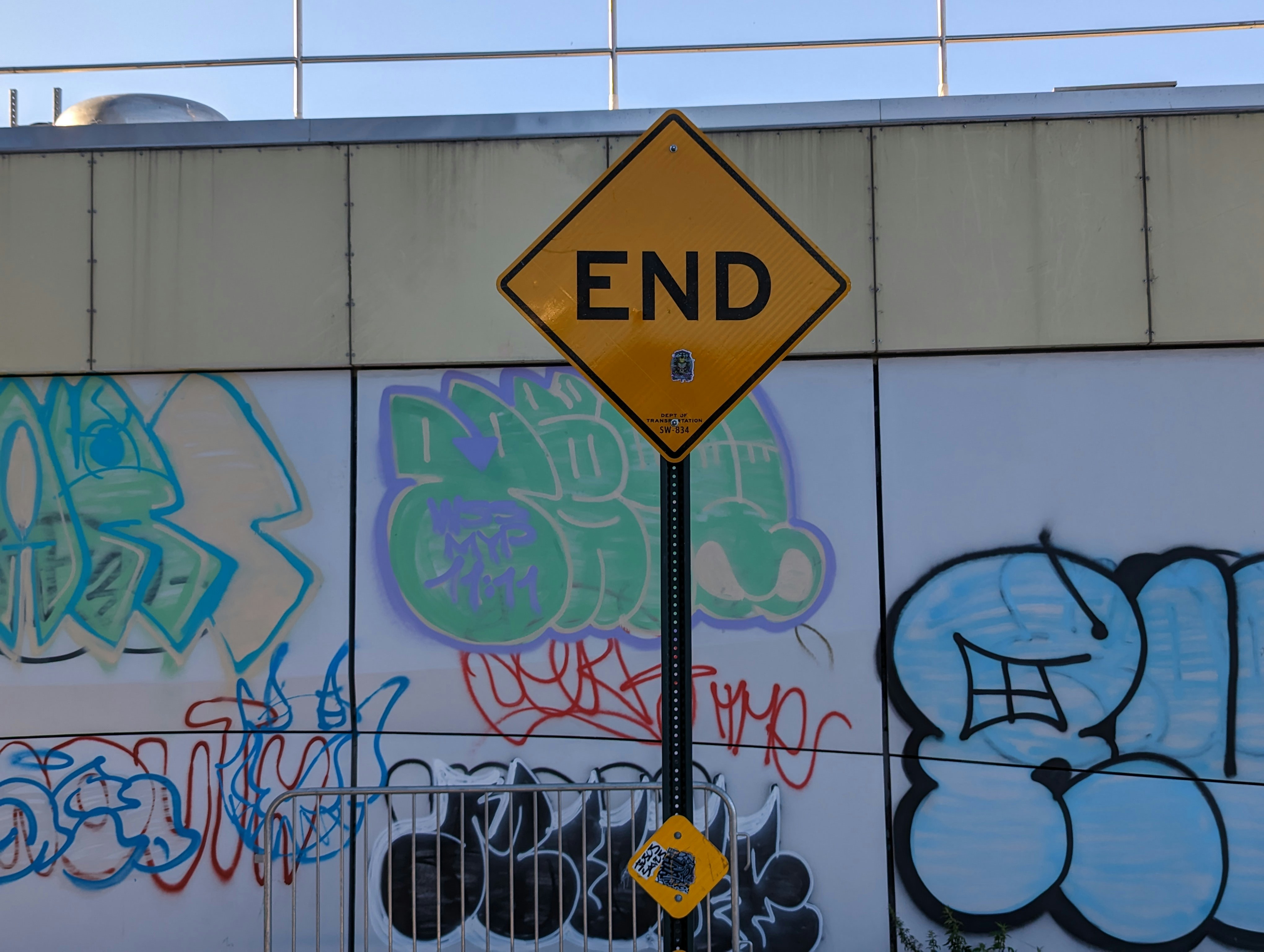 Williamsburg waterfront sign and street-level neighborhood details