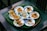 A traditional Vietnamese dish beautifully arranged on a wooden table.