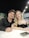 A happy couple enjoying a night out at a restaurant.