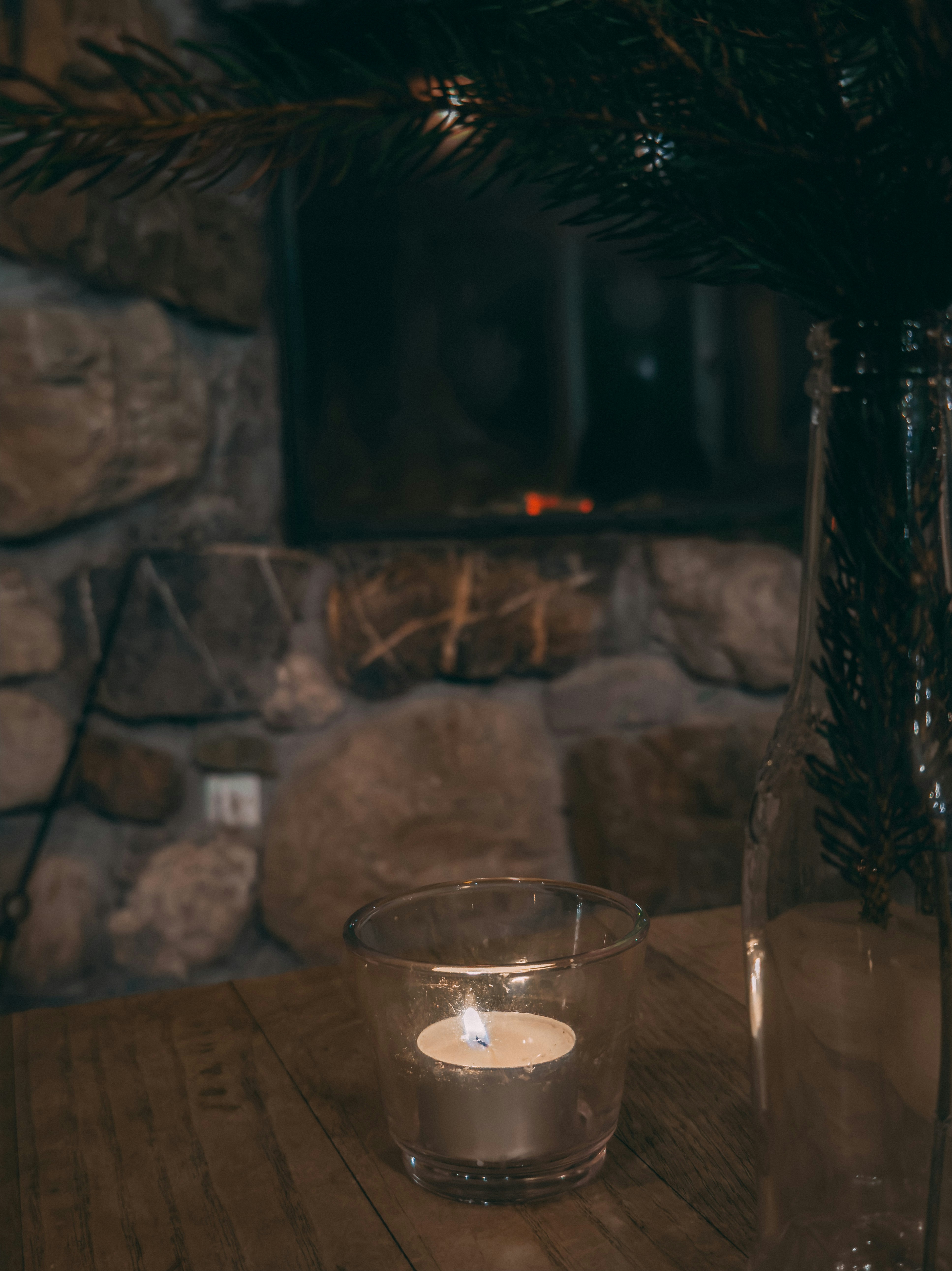 Rustic Wooden Candle Holder