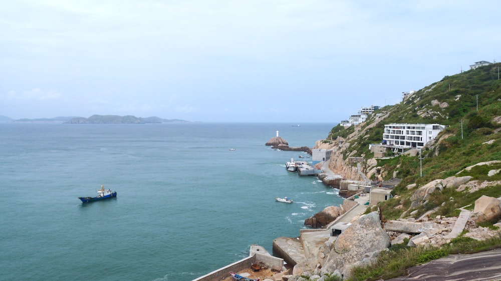 a body of water with boats in it