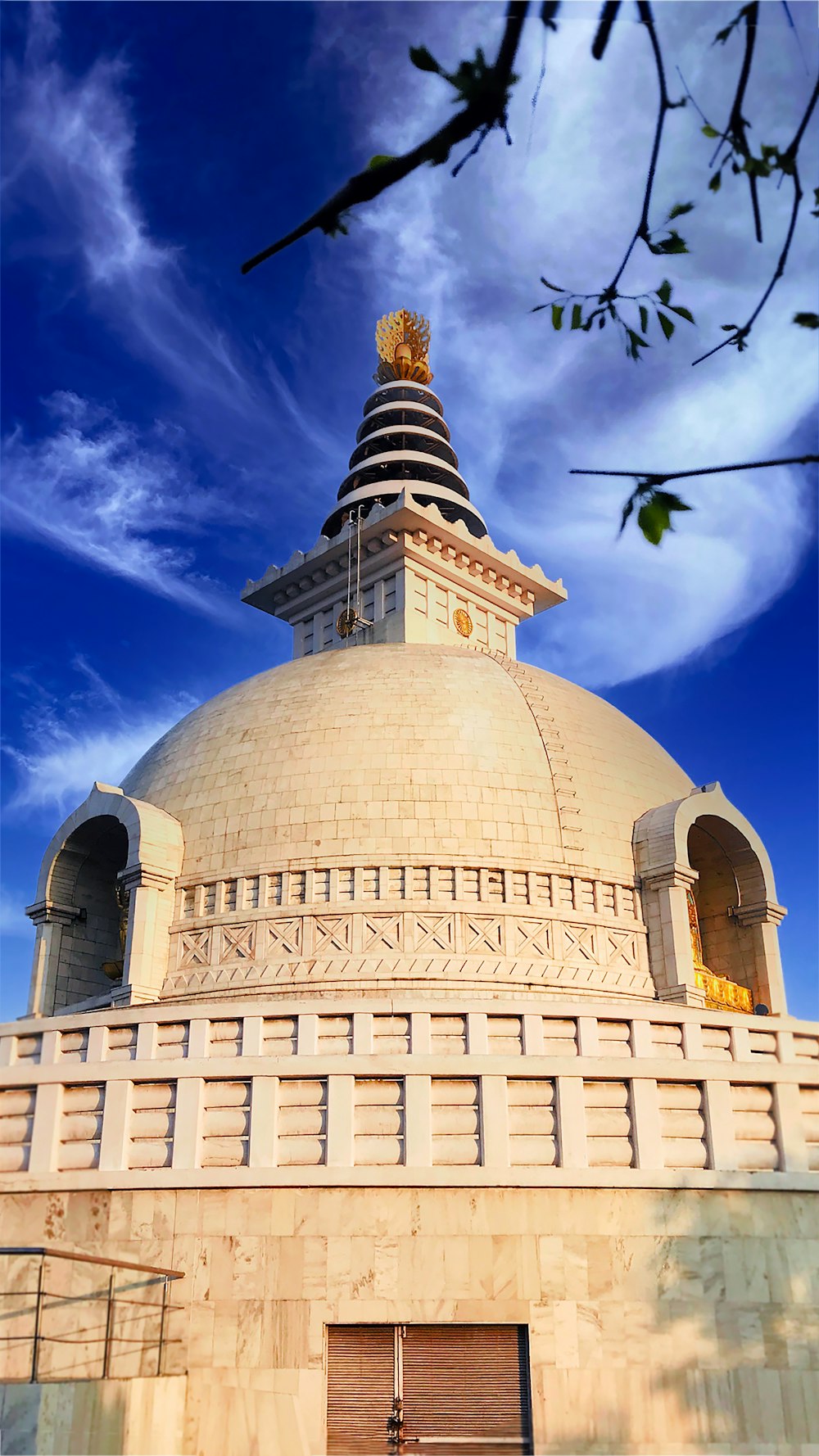 a large dome with a clock on the top of it