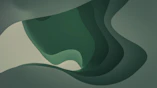 a green and white abstract background with wavy shapes