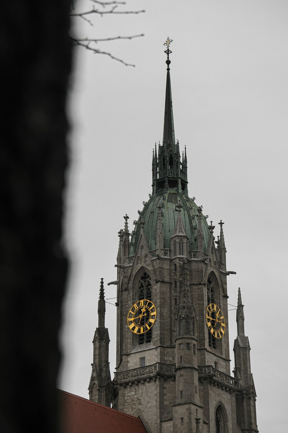 a very tall building with a clock on it's face