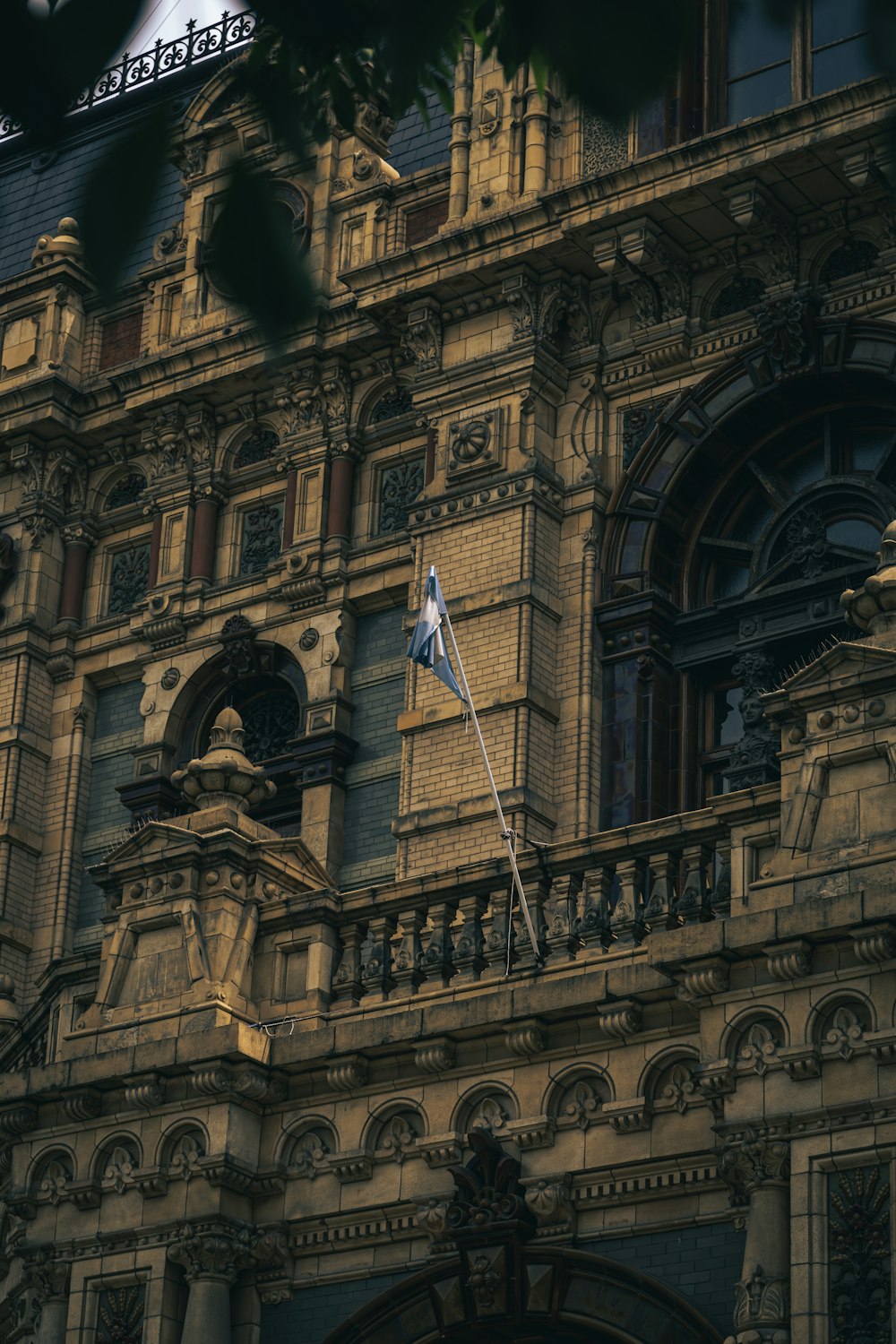 a large building with a clock on the front of it