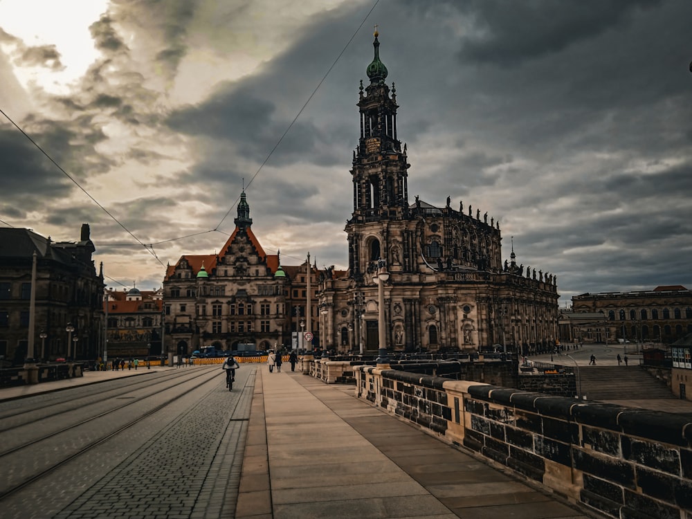 a large building with a clock tower on top of it