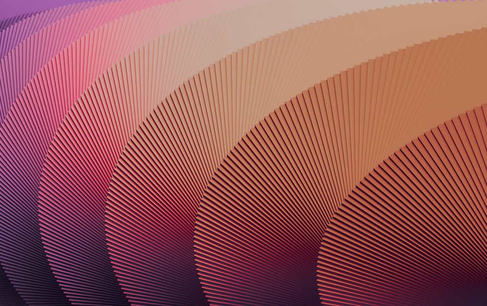 ein violetter und rosa Hintergrund mit wellenförmigen Linien