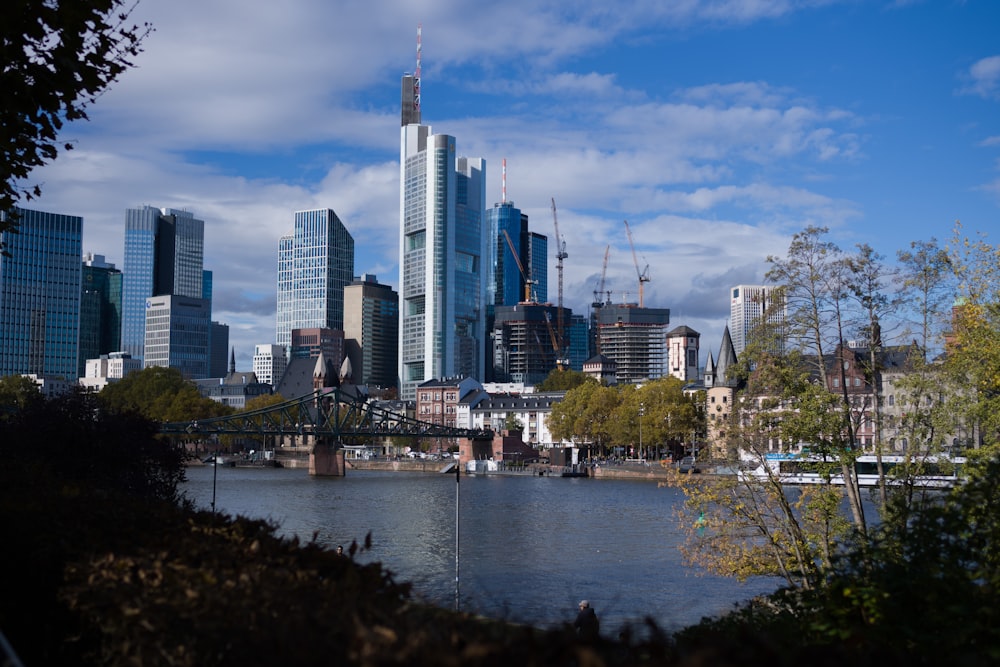 a view of a city from across a river