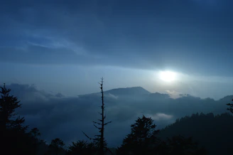 A serene mountain landscape at dawn symbolizing calm and trust.